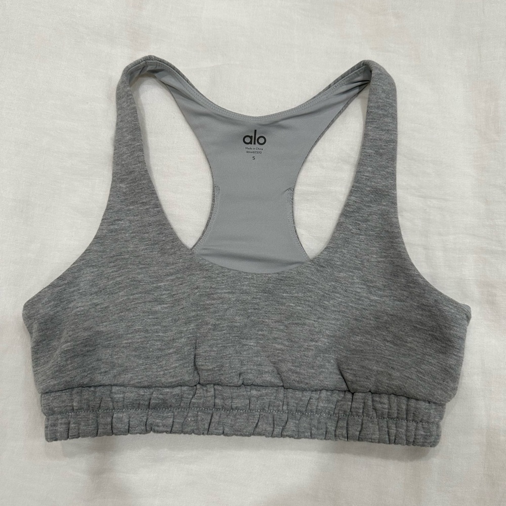 ALO Yoga Gray Sports Bra